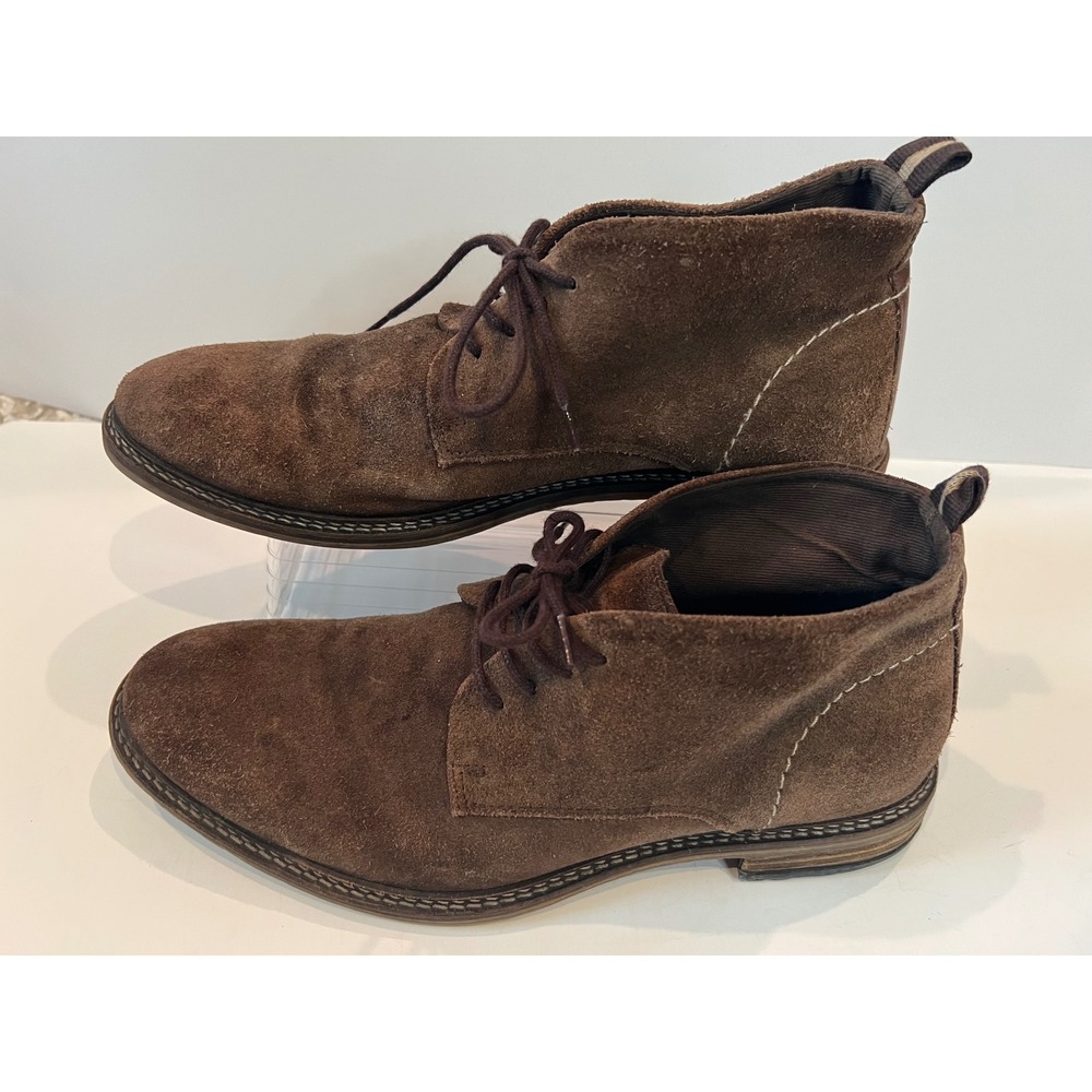Aldo Mens Brown Suede Chukka Boots Lace Up Ankle Desert Boots Size 9 Portugal